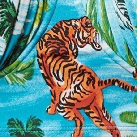 Torrid Blue Tropical Print Bikini - Picture 2 of 12